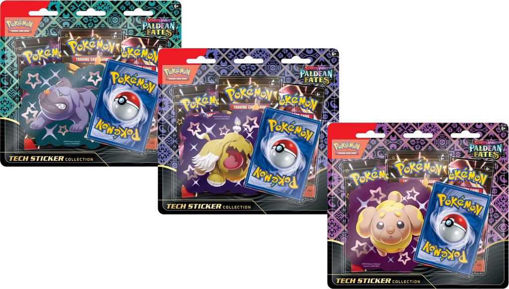 Pokemon TCG: SV4.5 Paldean Fates - Collezione di adesivi tecnologici -  Pokémon