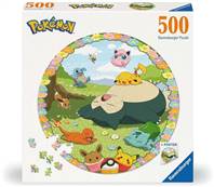 BLOOMING POKEMON ROUND PUZZLE (500)